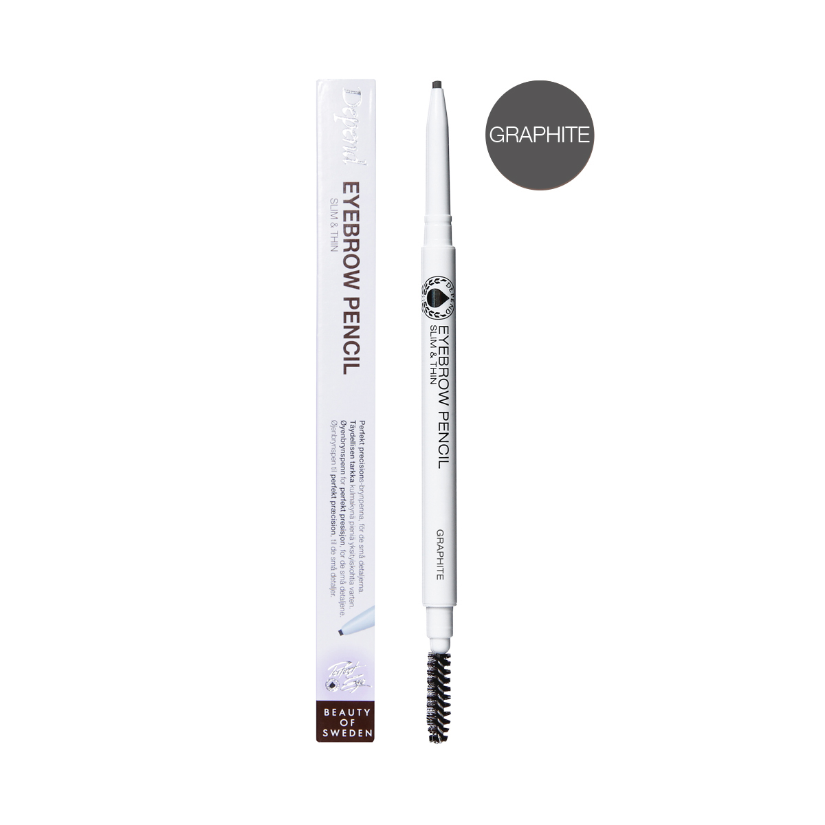 EYEBROW PENCIL SLIM & THIN GRAPHITE Depend Cosmetic