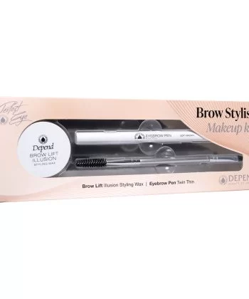 PERFECT EYE BROW STYLIST MAKE-UP KIT, MEDIUM BROWN